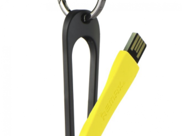 Remax datový kabel RC-024i , lighting, výstup 2A,délka: 0.068m, žlutá barva