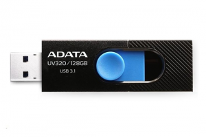 ADATA Flash Disk 32GB UV320, USB 3.1 Dash Drive, černá/modrá