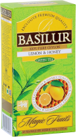 Čaj BASILUR Magic - zelený čaj, citron a med 25x1,5 g