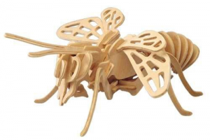 Dřevěné 3D puzzle včela