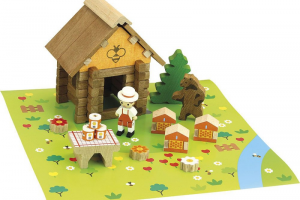 Dřevěná stavebnice Včelín Jeujura (50 ks)