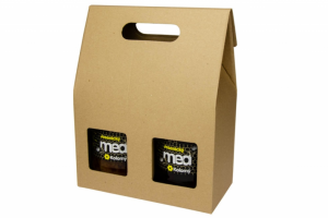 Dárková krabička na med 2 sklenice 1 kg medu