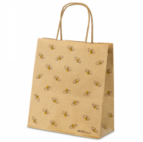 Dárková papírová taška včelky 21 cm