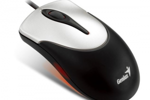 GENIUS myš NETSCROLL 100, Black/Silver, USB