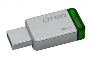 Kingston 16GB DataTraveler DT50 (USB 3.0) - kovový/zelený