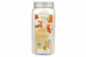 Relaxační koupelová sůl med a kozí mléko Bohemia herbs