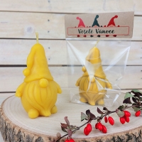 Svíčka z včelího vosku - Vánoční skřítek