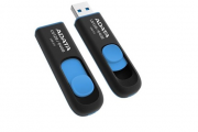 ADATA Flash Disk 64GB UV128, USB 3.1 Dash Drive (R:90/W:40 MB/s) černá/modrá 