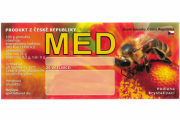 Samolepicí etiketa Med - červená